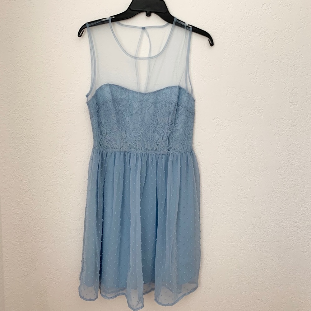 Baby blue retro dress